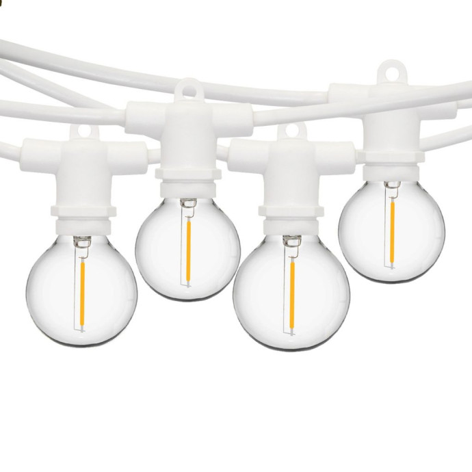 Āra virtene (LED lampiņas) 150 m Perl baltā krāsā