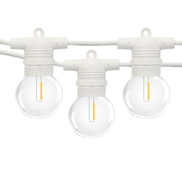Āra virtene (LED lampiņas) 30 m Glow balta krāsa