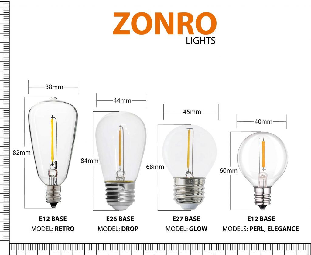 Āra virtene (LED lampiņas) 20 m Glow melna krāsa