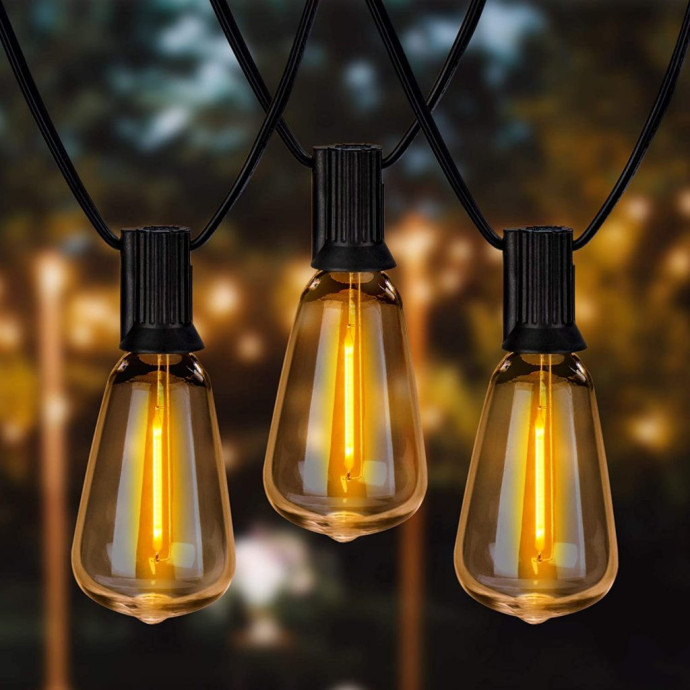 Āra virtene (LED lampiņas) 30 m Retro