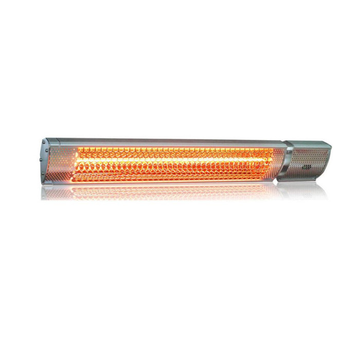 Pastāvīgi novietojamais infrasarkano staru sildītājs Heatum H2000R URBAN SILVER ar trijkāju statīvu