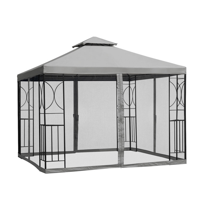 Dārza nojume Zeltpro Classic 300x300 pelēka