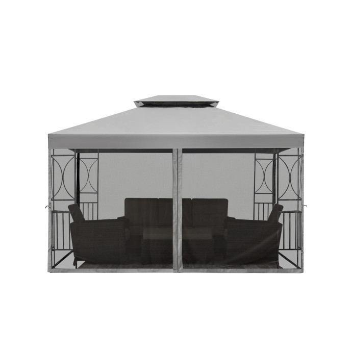 Dārza nojume Zeltpro Classic 300x400 pelēka