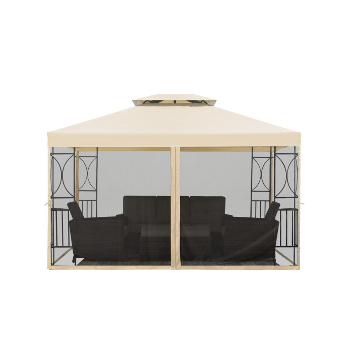 Dārza nojume Zeltpro Classic 300x400 krēmkrāsas