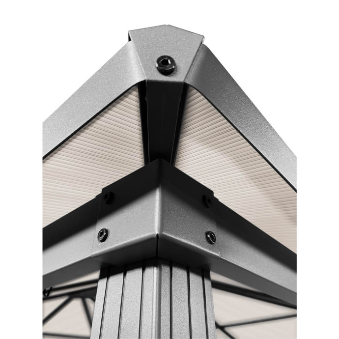 Dārza nojume Zeltpro Deluxe 300x300 krēmkrāsas
