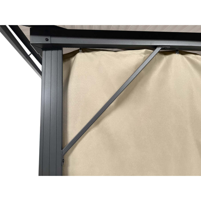 Dārza nojume Zeltpro Deluxe 300x300 krēmkrāsas