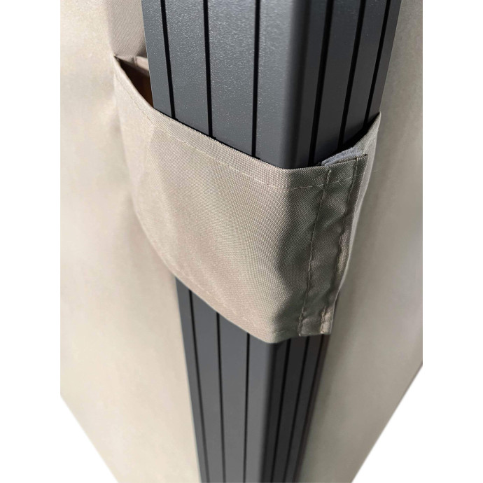 Dārza nojume Zeltpro Deluxe 300x300 krēmkrāsas