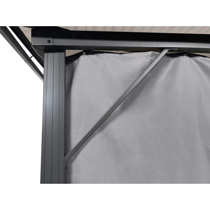 Dārza nojume Zeltpro Deluxe 300x300 pelēka