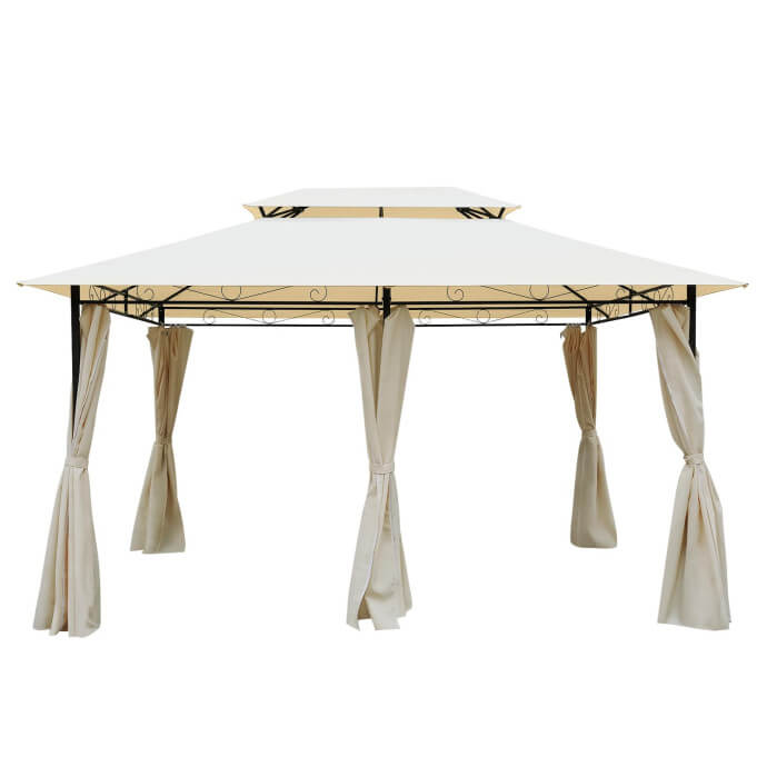 Dārza nojume Zeltpro Prime 300x400 krēmkrāsas