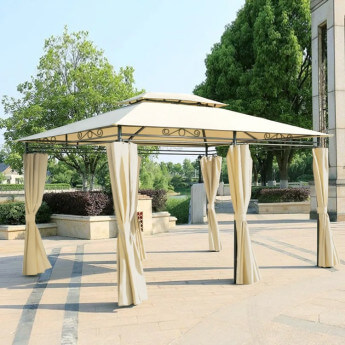 Dārza nojume Zeltpro Prime 300x400 krēmkrāsas