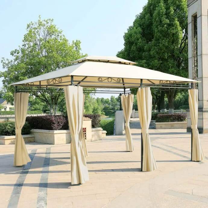 Dārza nojume Zeltpro Prime 300x400 krēmkrāsas