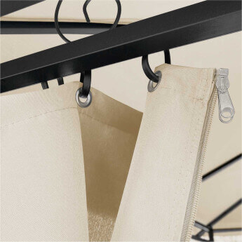 Dārza nojume Zeltpro Prime 300x400 krēmkrāsas