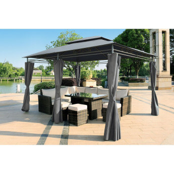 Dārza nojume Zeltpro Prime 300x400 pelēka