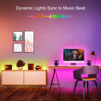 Smart 5050 RGB LED sloksnes 10 m ar Bluetooth funkciju