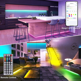 Smart 5050 RGB LED sloksnes 10 m ar Bluetooth funkciju