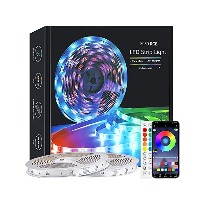 Smart 5050 RGB LED sloksnes 15 m ar Bluetooth funkciju