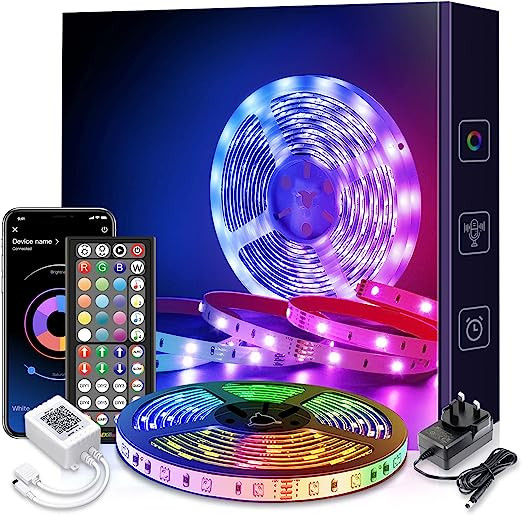 Smart 5050 RGB LED sloksnes 5 m ar Bluetooth funkciju