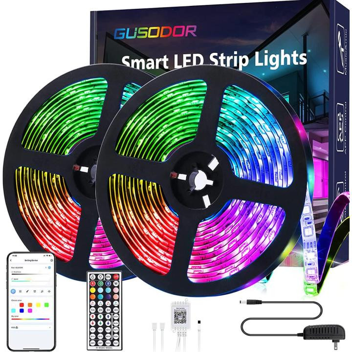 Smart 5050 RGB LED sloksnes 20 m ar Bluetooth funkciju