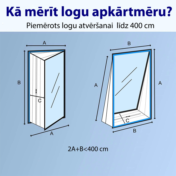 Mobilais gaisa kondicionieris ADOLUS ARTIC A2600H ar apsildi un logu blīvējumu
