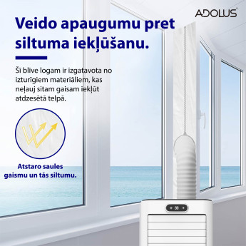 Mobilais gaisa kondicionieris ADOLUS ARTIC A2600 ar loga blīvējumu