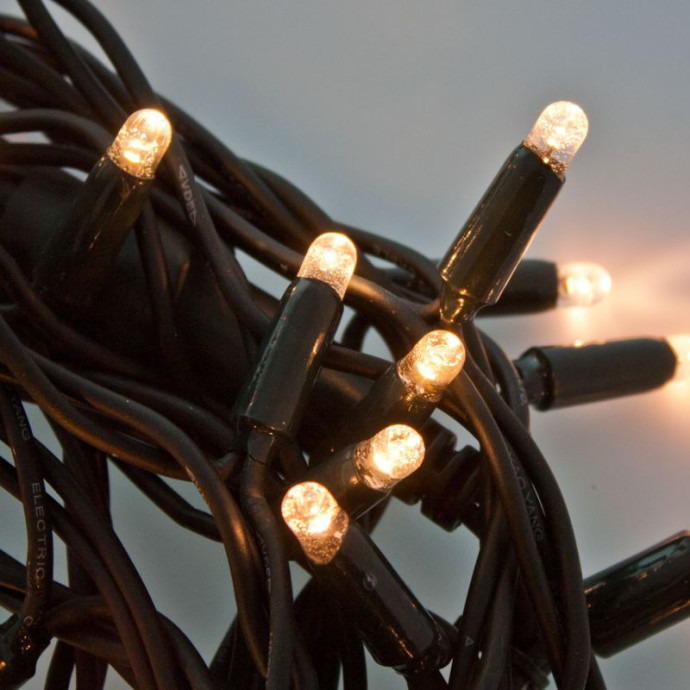 Āra un iekštelpu virtene (LED gaismas) 20 m PROLED melna