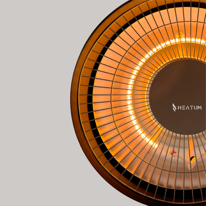 Infrasarkanais sildītājs Heatum H1500 AURA