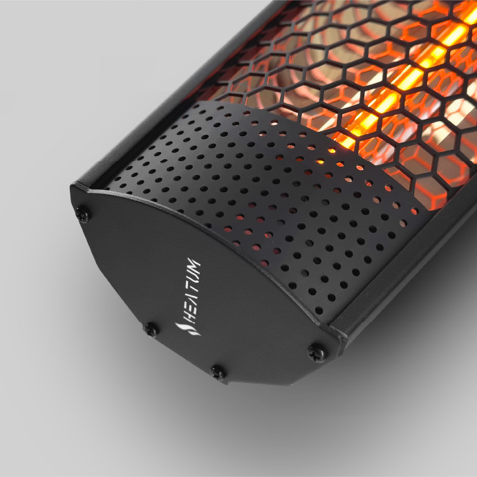 Infrasarkanais sildītājs Heatum H2000R URBAN Black