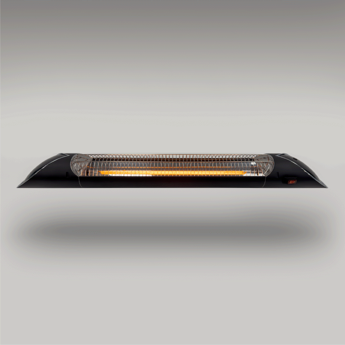 Infrasarkanais sildītājs Heatum H2500R CORE BLACK