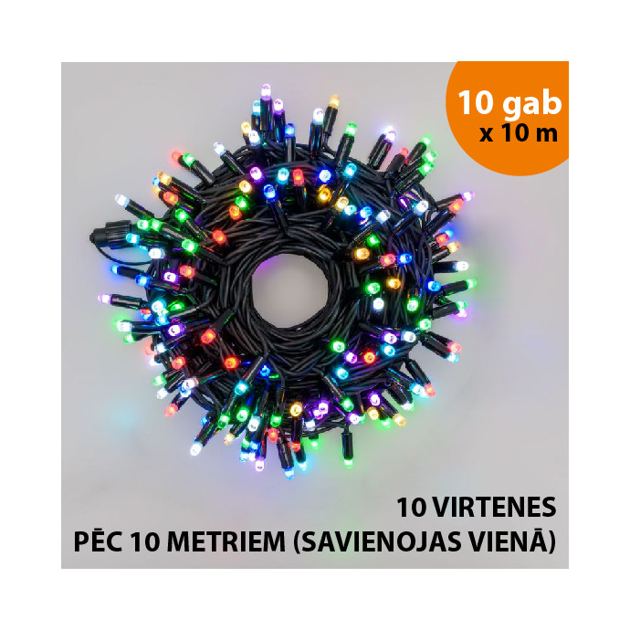 Āra un iekštelpu virtene (LED apgaismojums) 100 m PROLED RGB