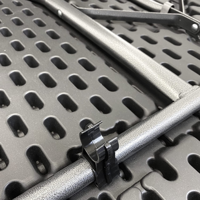 Saliekams galds 150 cm Melns