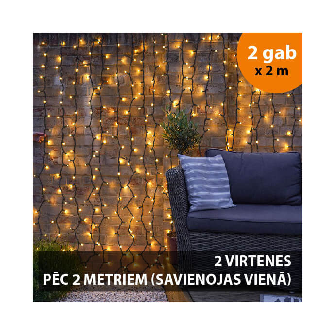 Gaismas aizkars (virtene) PROLED IP67 4x2 m