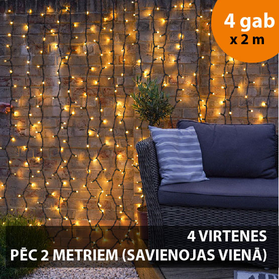 Gaismas aizkars (virtene) PROLED IP67 8x2 m