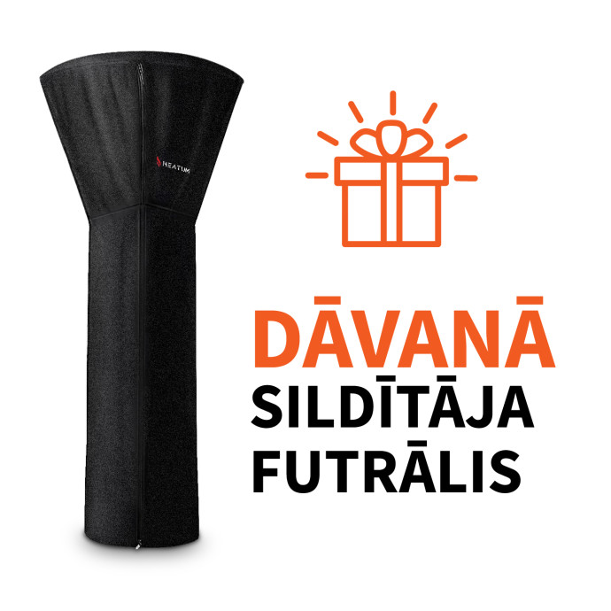 Gāzes sildītājs Heatum Alonzo no nerūsējošā tērauda