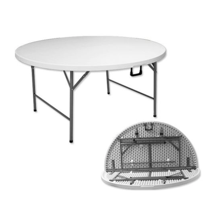 Salokāms apaļš galds D120 cm