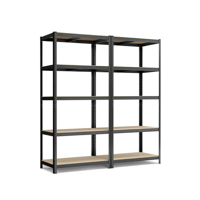 Noliktavas plaukts 180x90x40 PRO Melnā krāsā