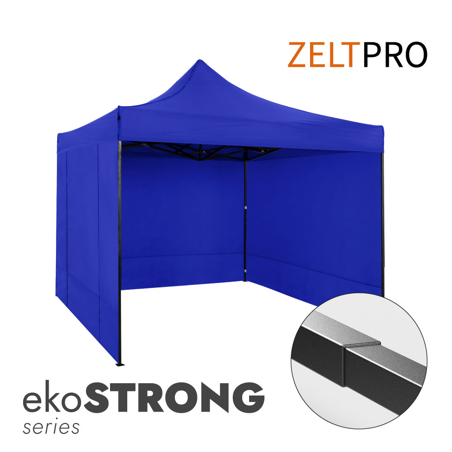 Tirdzniecības telts 3x3 Zila Zeltpro EKOSTRONG