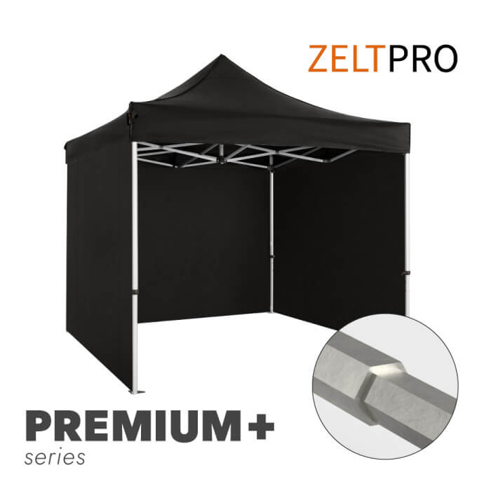 Tirdzniecības telts 3x3 Melna Zeltpro PREMIUM +