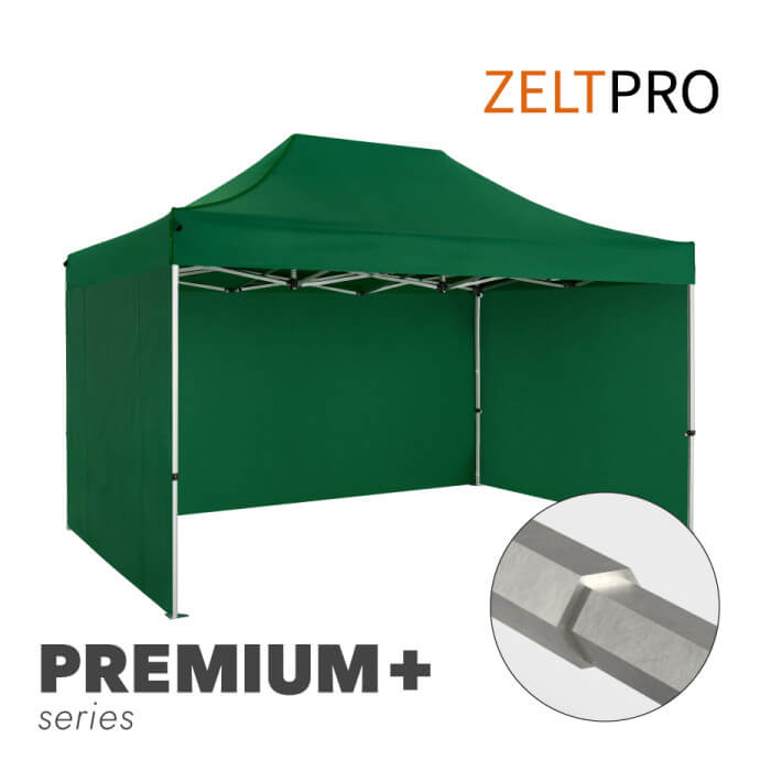 Tirdzniecības telts 3x4,5 Zaļa Zeltpro PREMIUM +