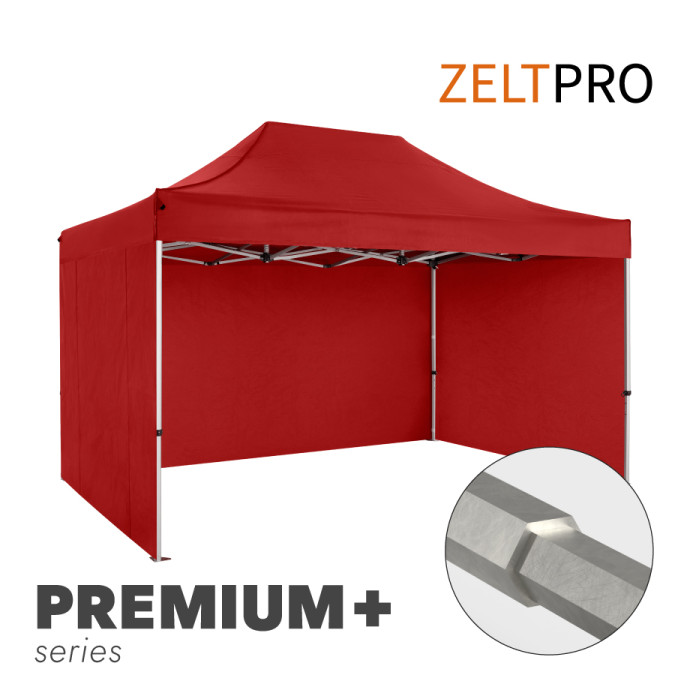 Tirdzniecības telts 3x4,5 Sarkana Zeltpro PREMIUM +