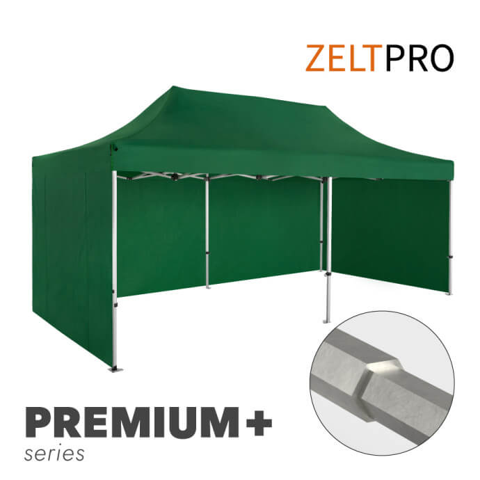 Tirdzniecības telts 3x6 Zaļa Zeltpro PREMIUM +