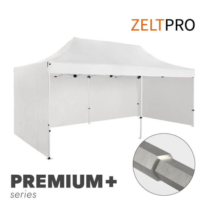 Tirdzniecības telts 3x6 Balta Zeltpro PREMIUM +