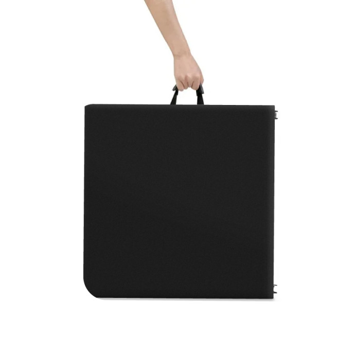 Saliekams galds 120 cm Melns