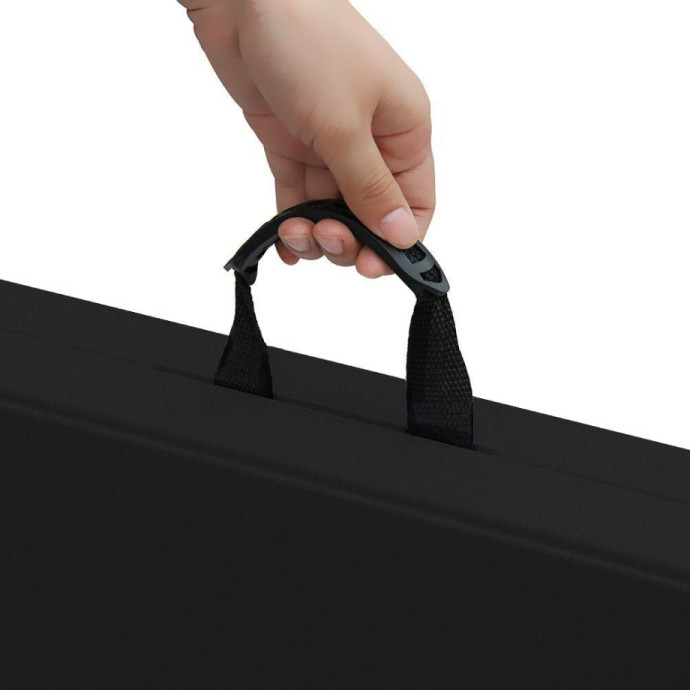 Saliekams galds 120 cm Melns