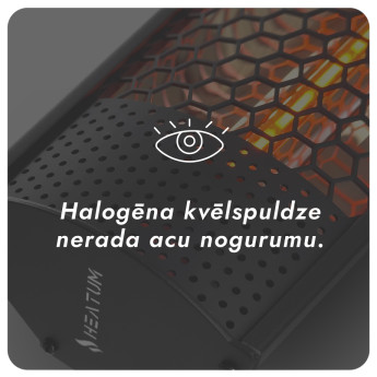 Infrasarkanais sildītājs Heatum H2000R URBAN Black