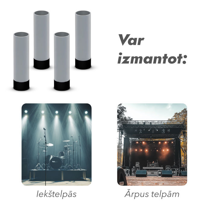 Platformu kājas 20 cm komplekts (4 gab.)