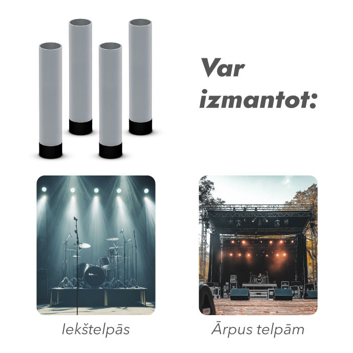 Platformu kājas 40 cm komplekts (4 gab.)