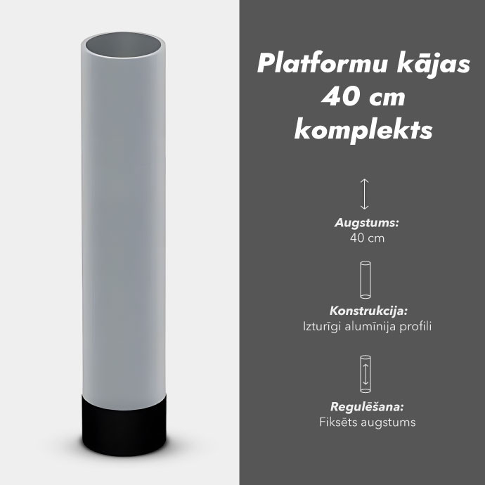 Platformu kājas 40 cm komplekts (4 gab.)