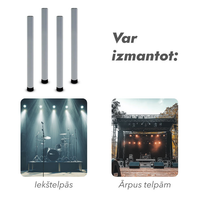 Regulējamas platformu kājas 60-100 cm komplekts (4 gab.)