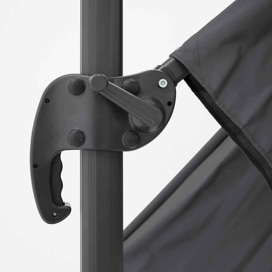 Saulessargs ar atsvara paliktni Solid Comfort Antracīta krāsā