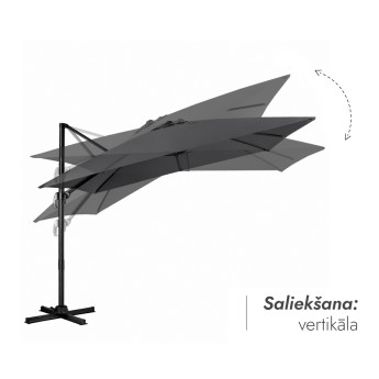 Saulessargs ar atsvara paliktni Solid Comfort Antracīta krāsā Saulessargs ar atsvara paliktni Solid Comfort Antracīta krāsā